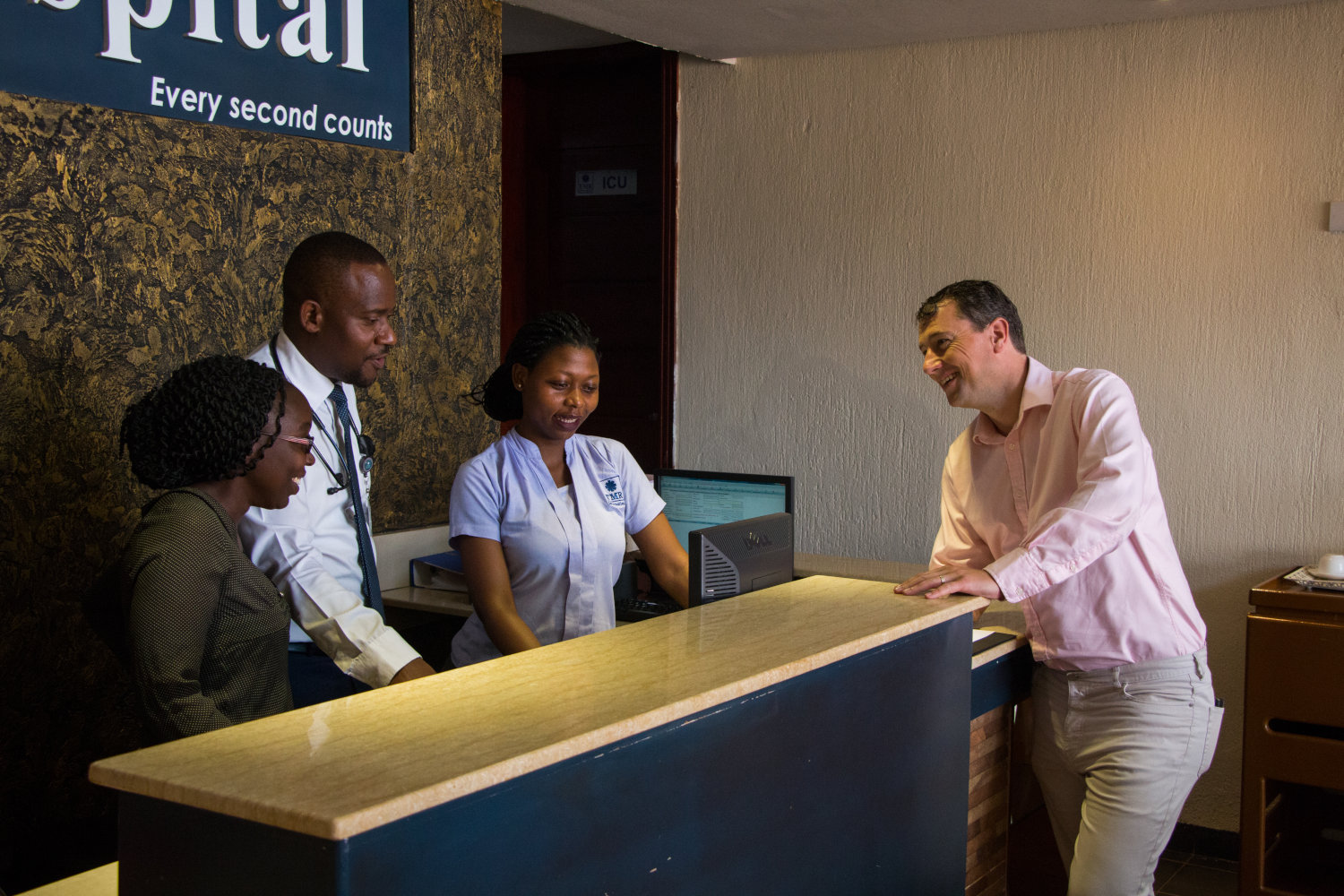 TMR patient at reception